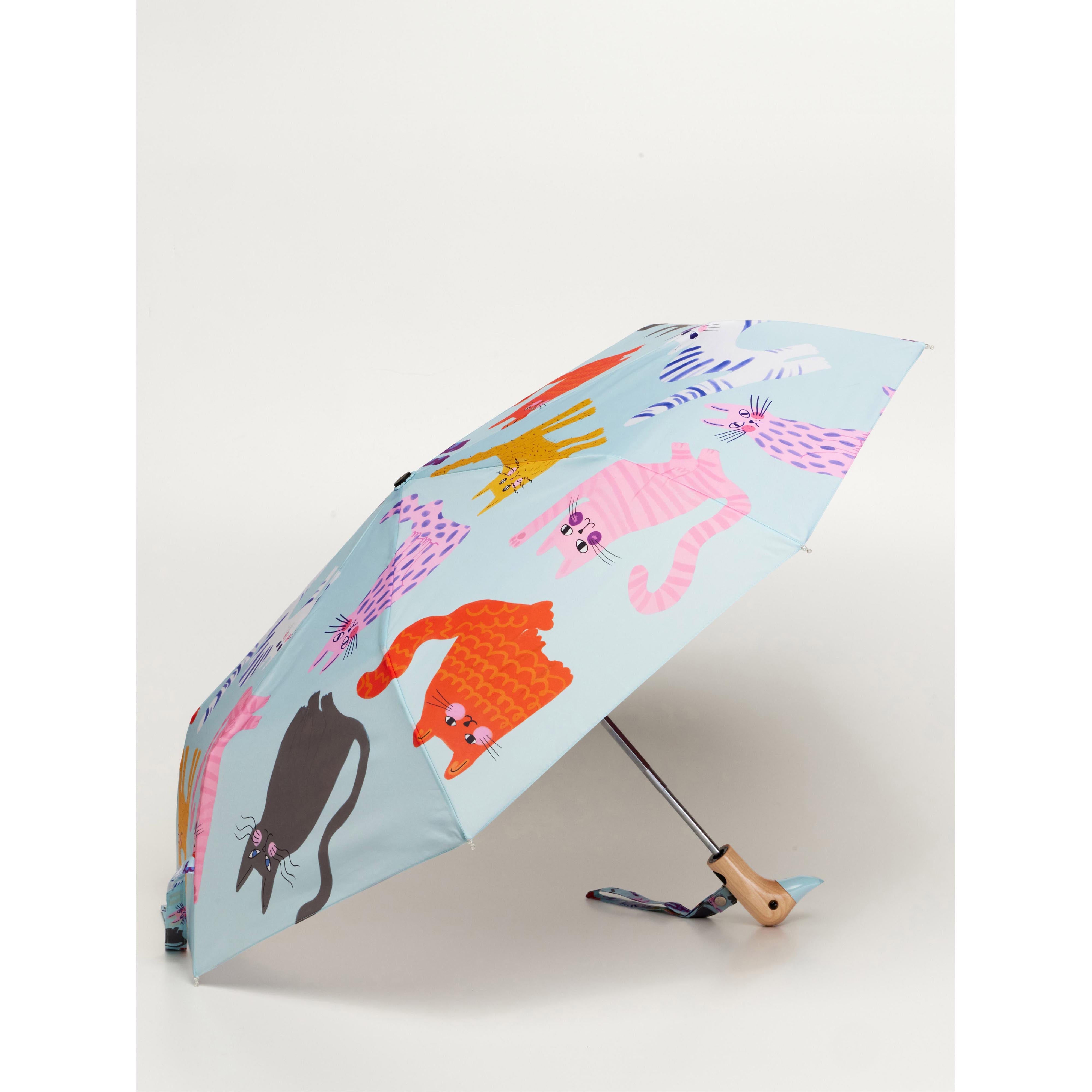 Original Duckhead Duck Umbrella Compact Arty Cats Ice