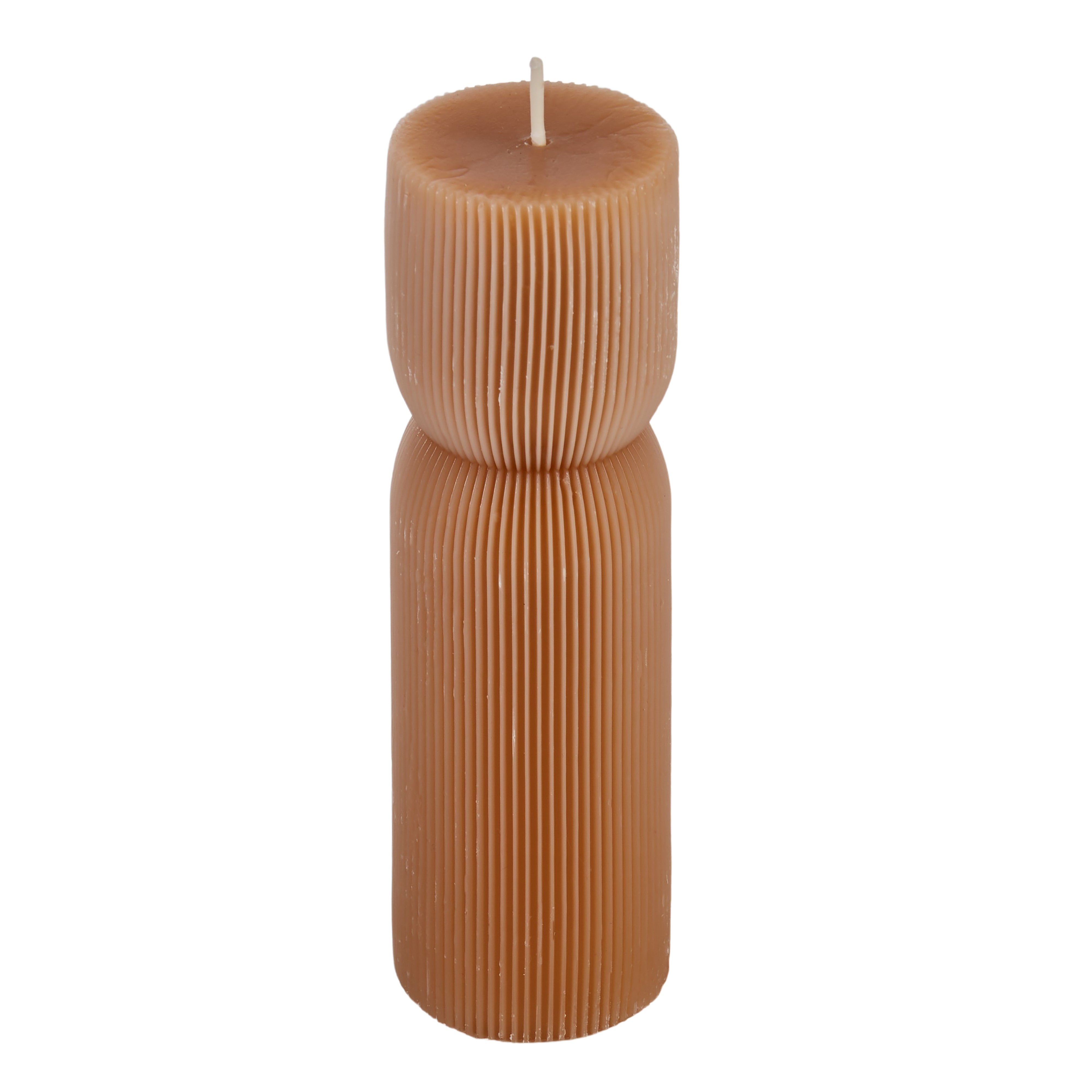 Amalfi Estelle Hourglass Pillar Candle Terracotta