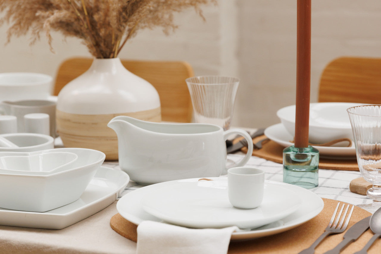 Mikasa Chalk Porcelain Side Plate Set 4 Piece 21cm (White)
