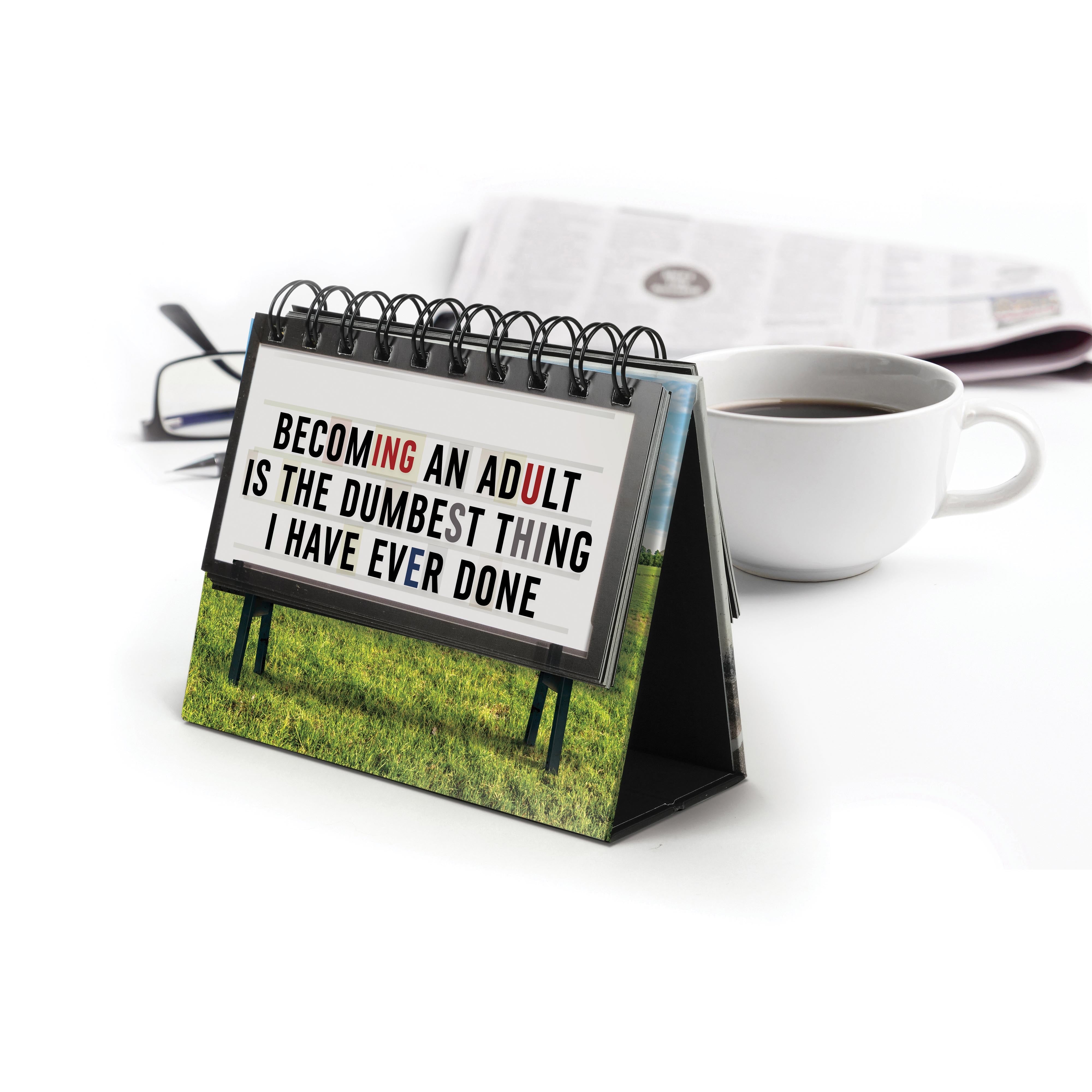 Fred Daily Marquee Desk Flip Book Multi-Coloured