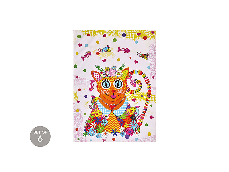 Maxwell & Williams Donna Sharam Kaleidoscope Tea Towel Ginger 50 x 70cm