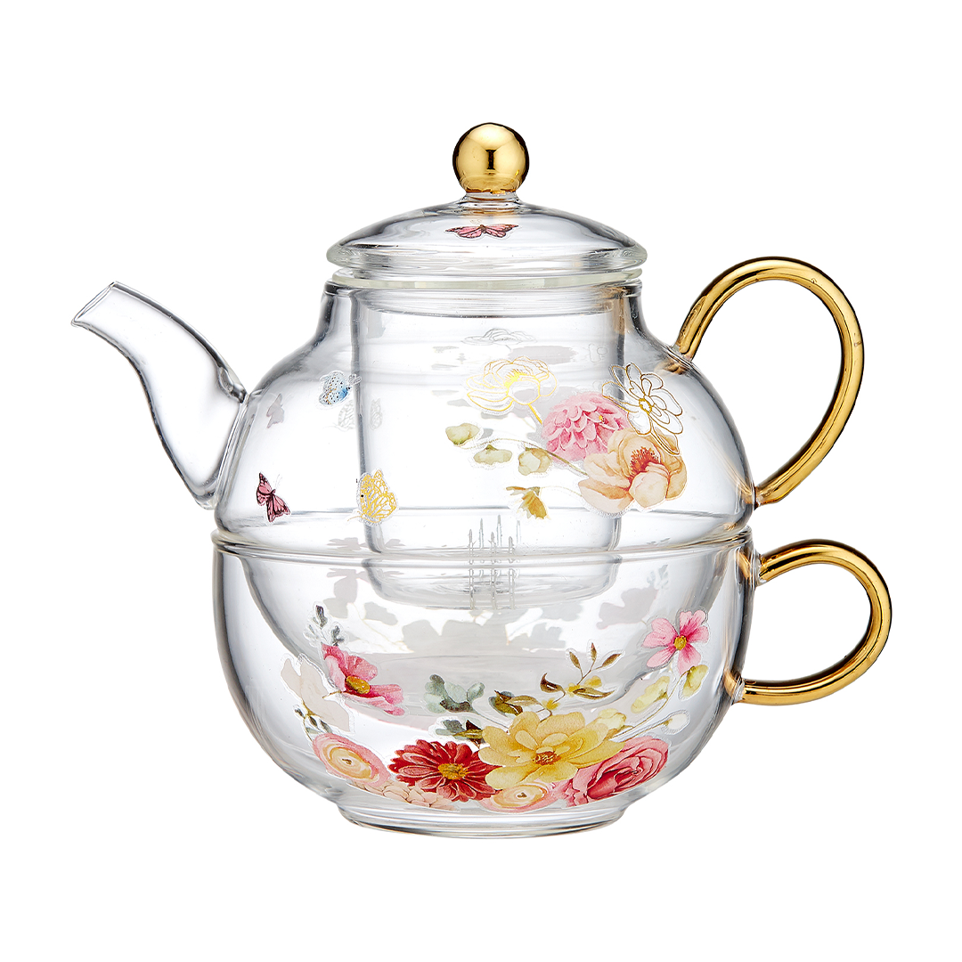 Ashdene Springtime Soiree Glass Tea For One