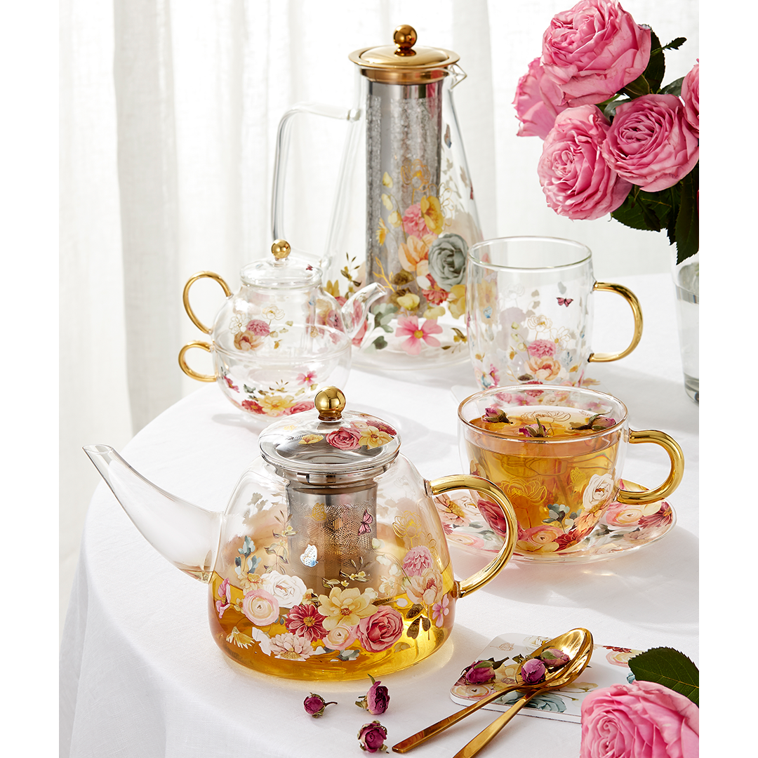 Ashdene Springtime Soiree Glass Tea For One
