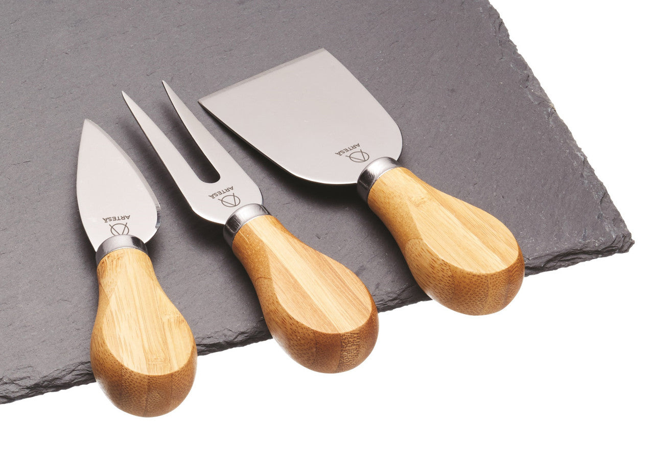 Artesà Slate Cheese Platter & Knife Set