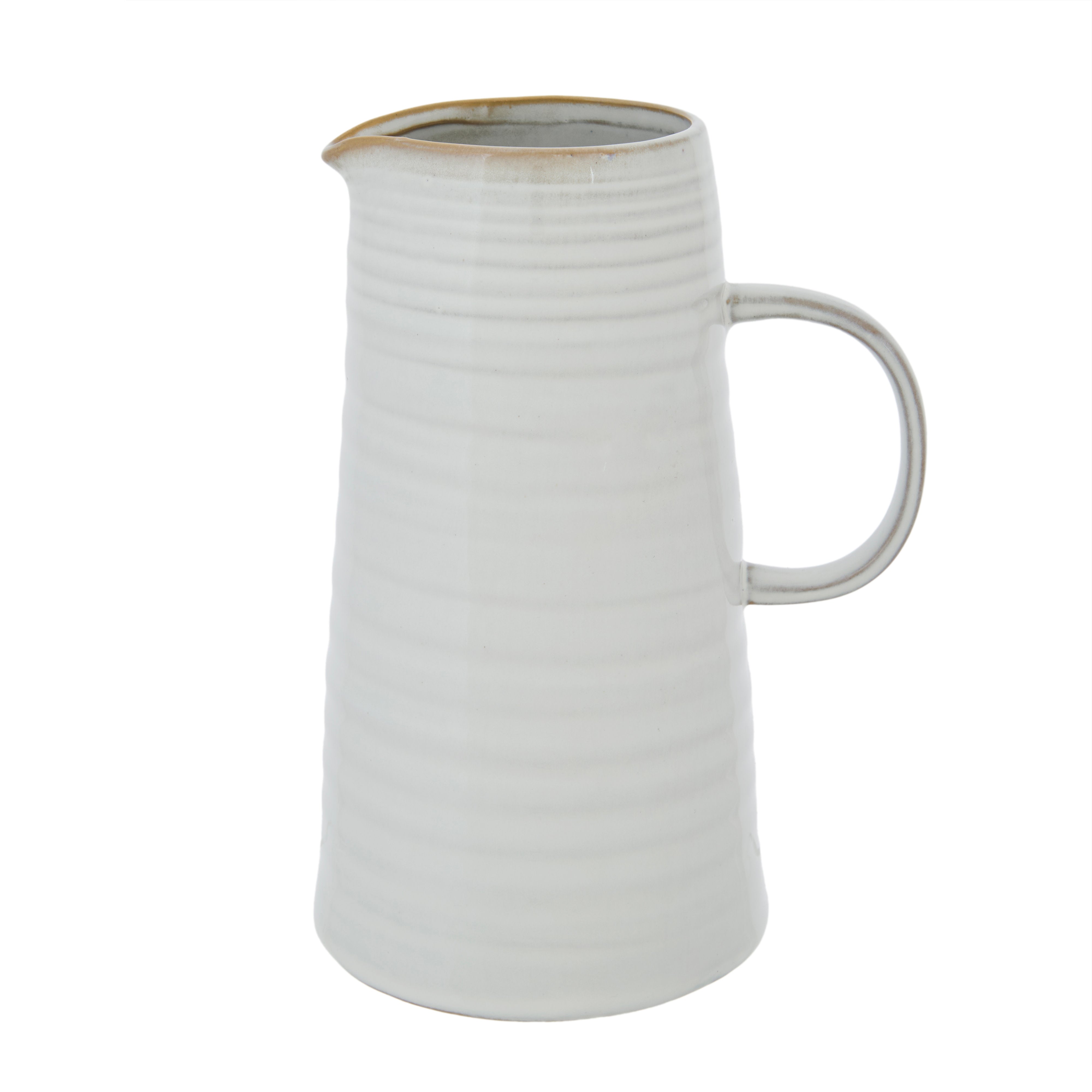 Amalfi Somerset Milky Glaze Jug 1200ml White