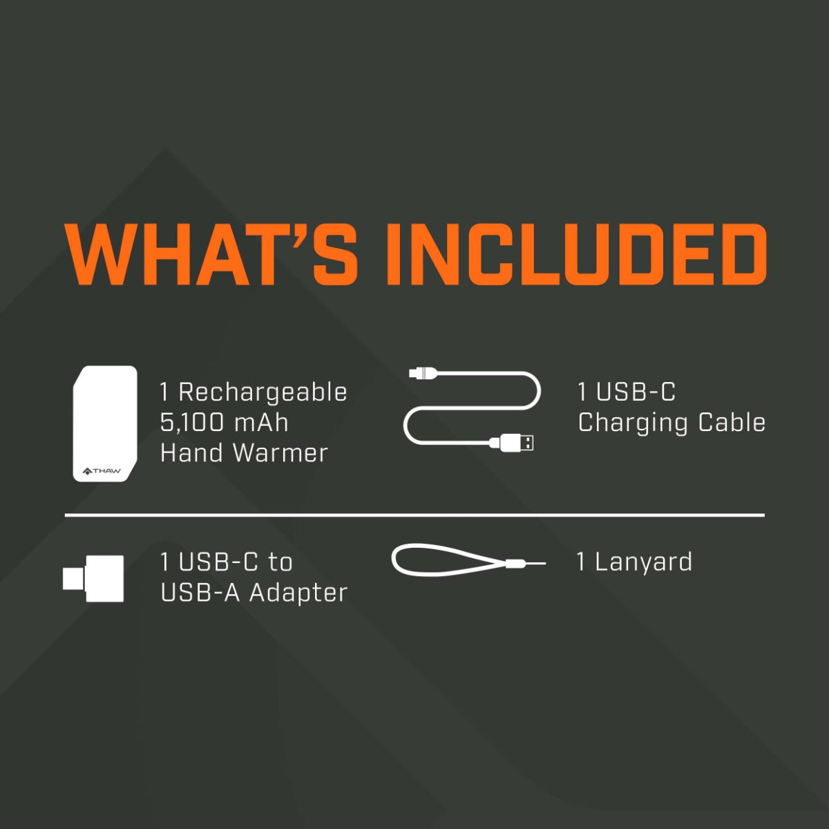 THAW Rechargeable Hand Warmer, Light and 5K Power Bank