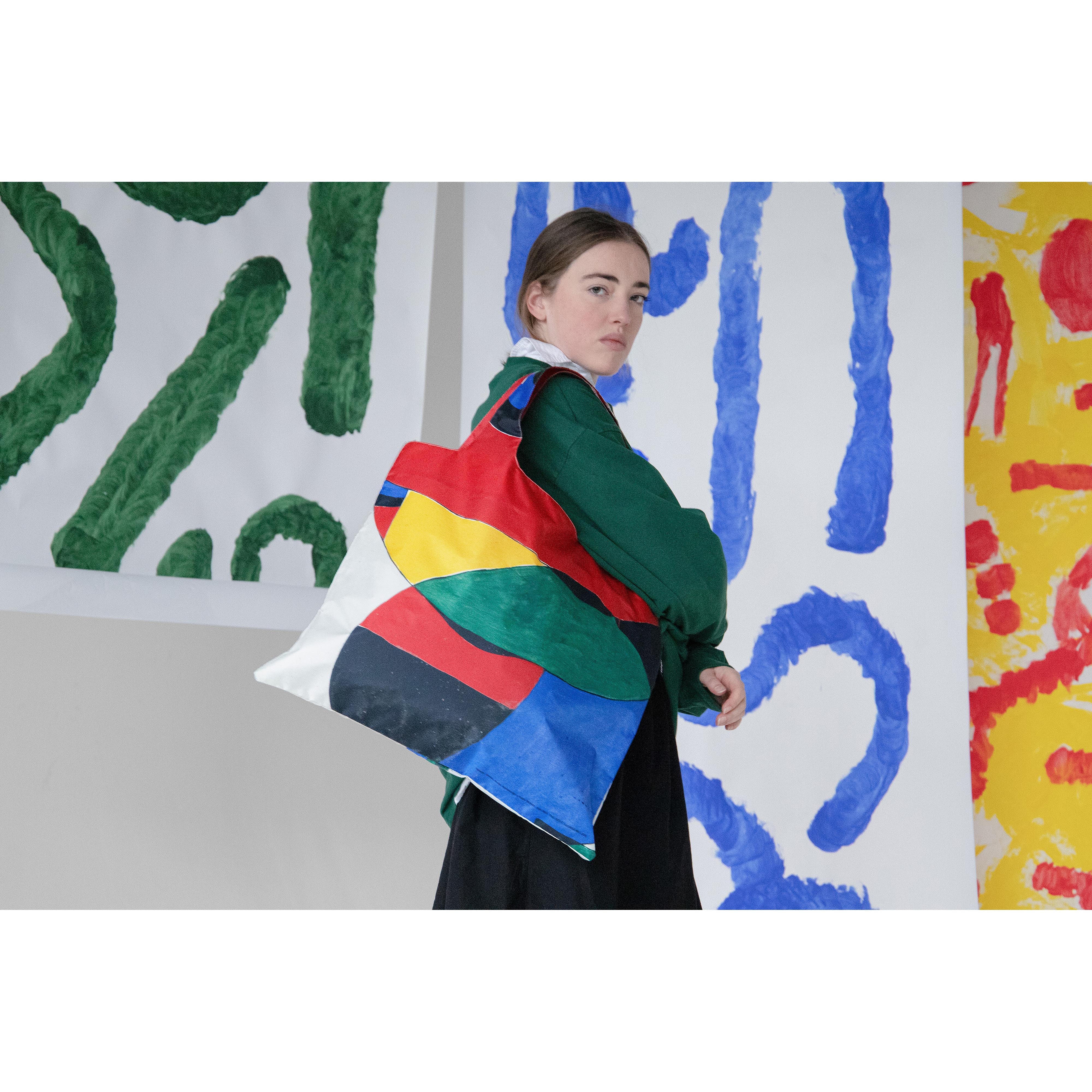 LOQI Miro Woman & Bird Tote Bag