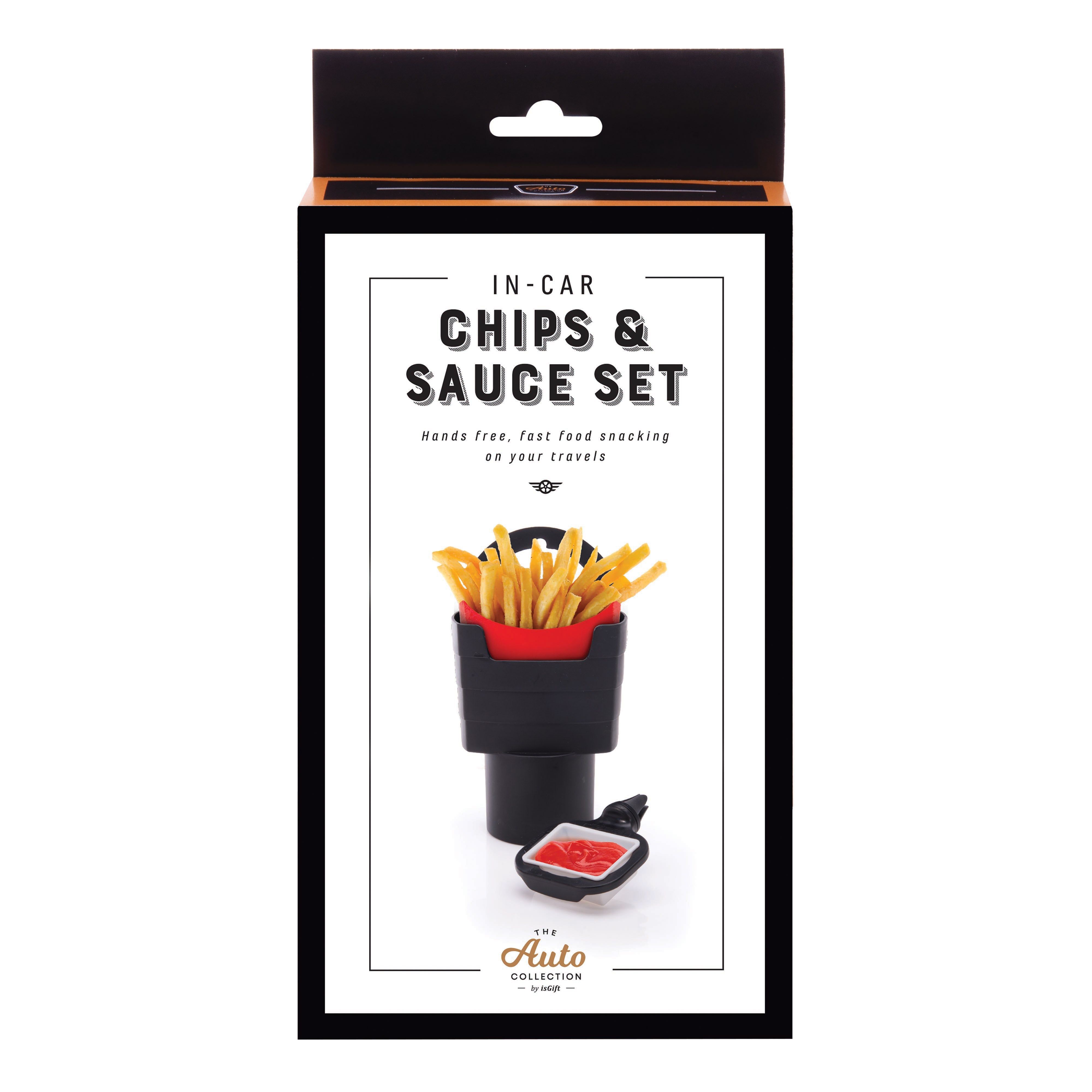 Maverick Car Chip and Sauce Holder Black