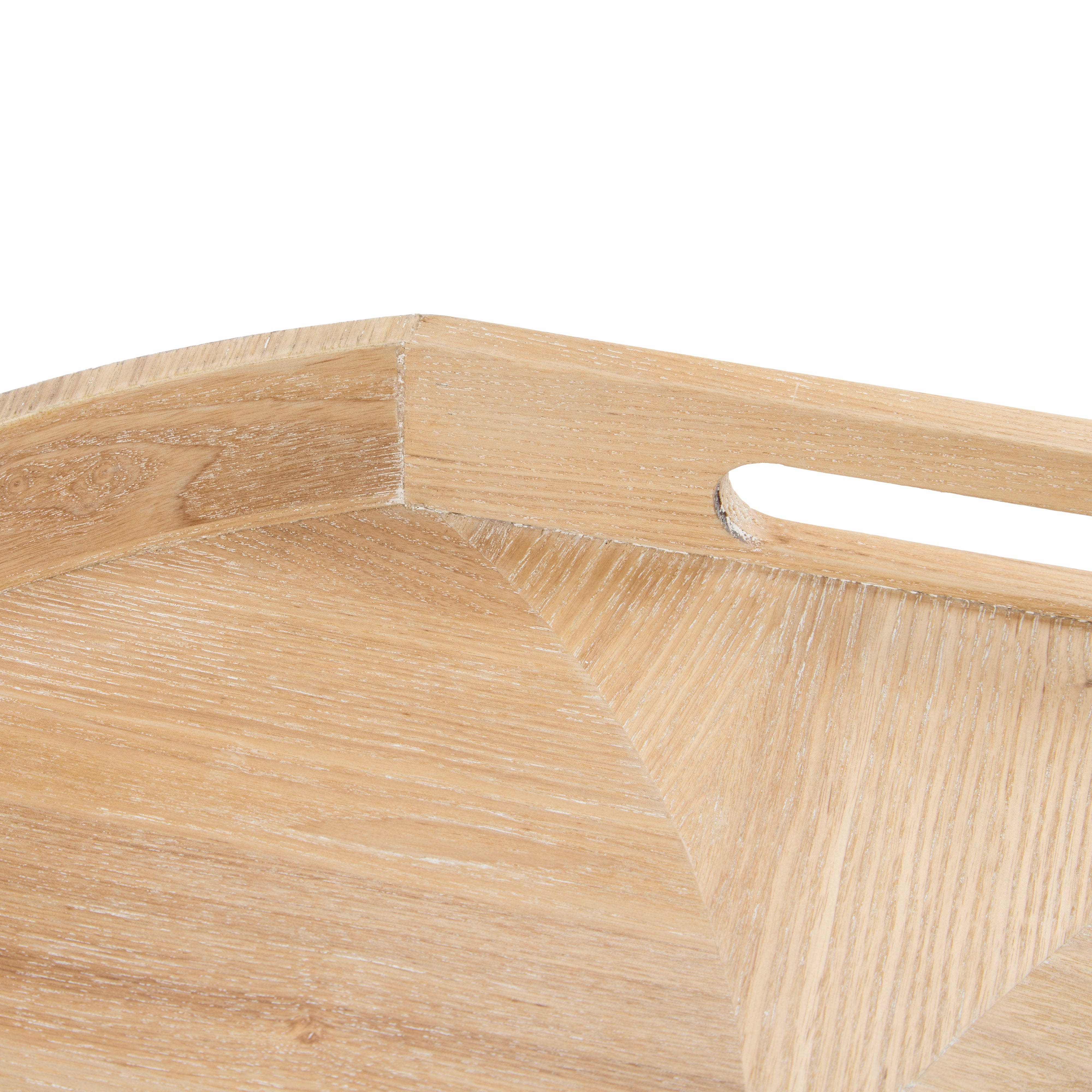 Amalfi Elwood Ash Wood Veneer Tray 2 Piece Set Natural