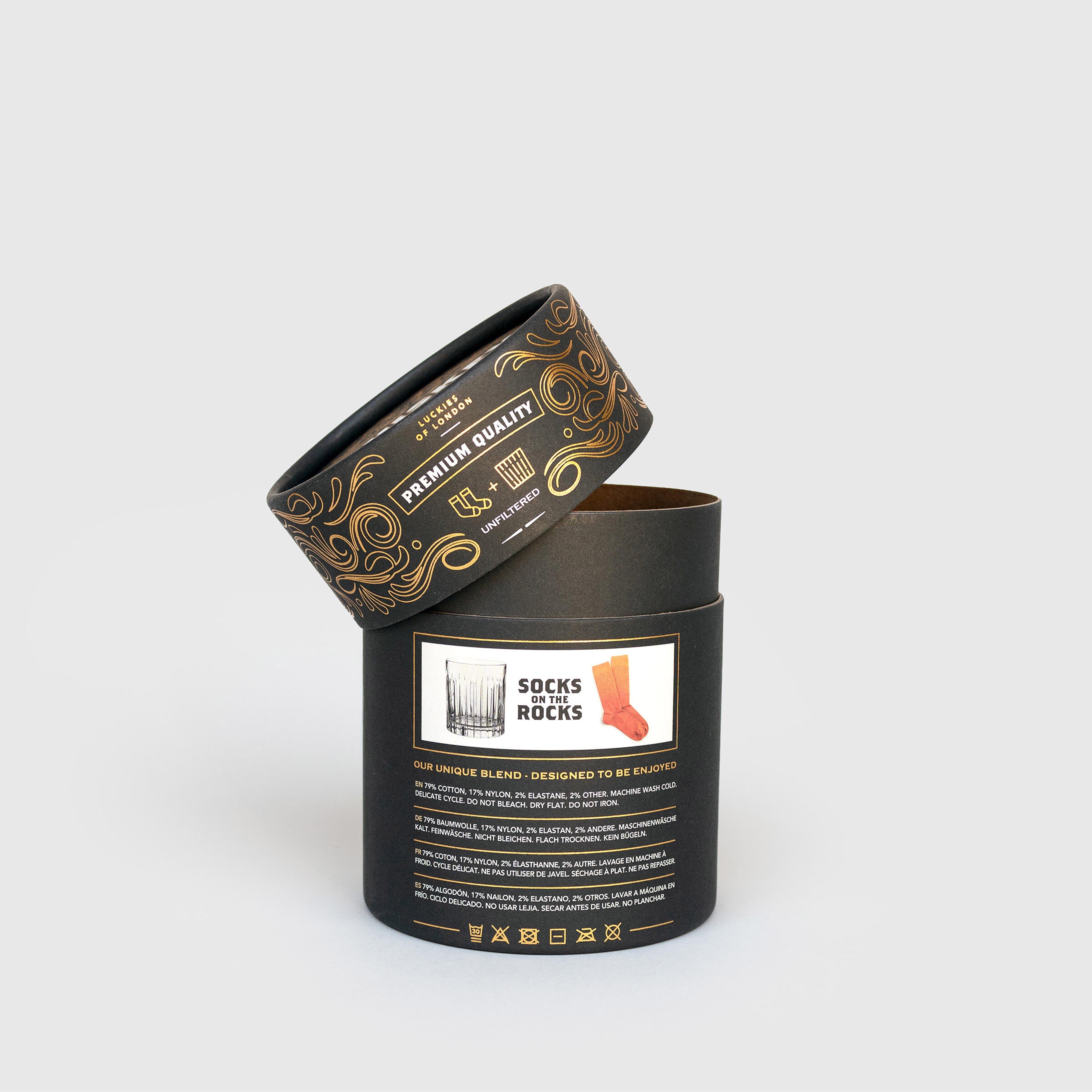 Luckies Whisky Socks on the Rocks