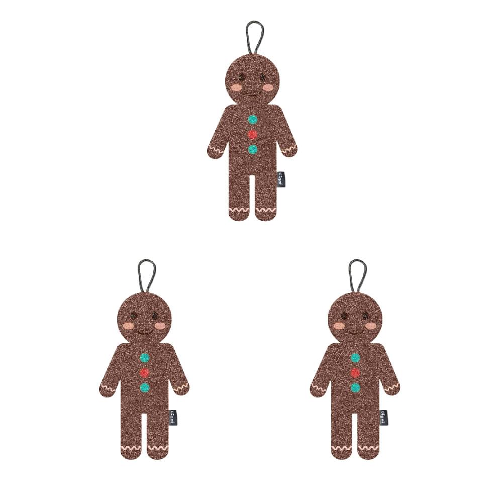 Gingerbread Man Scrubber Sponge - 3 Pack