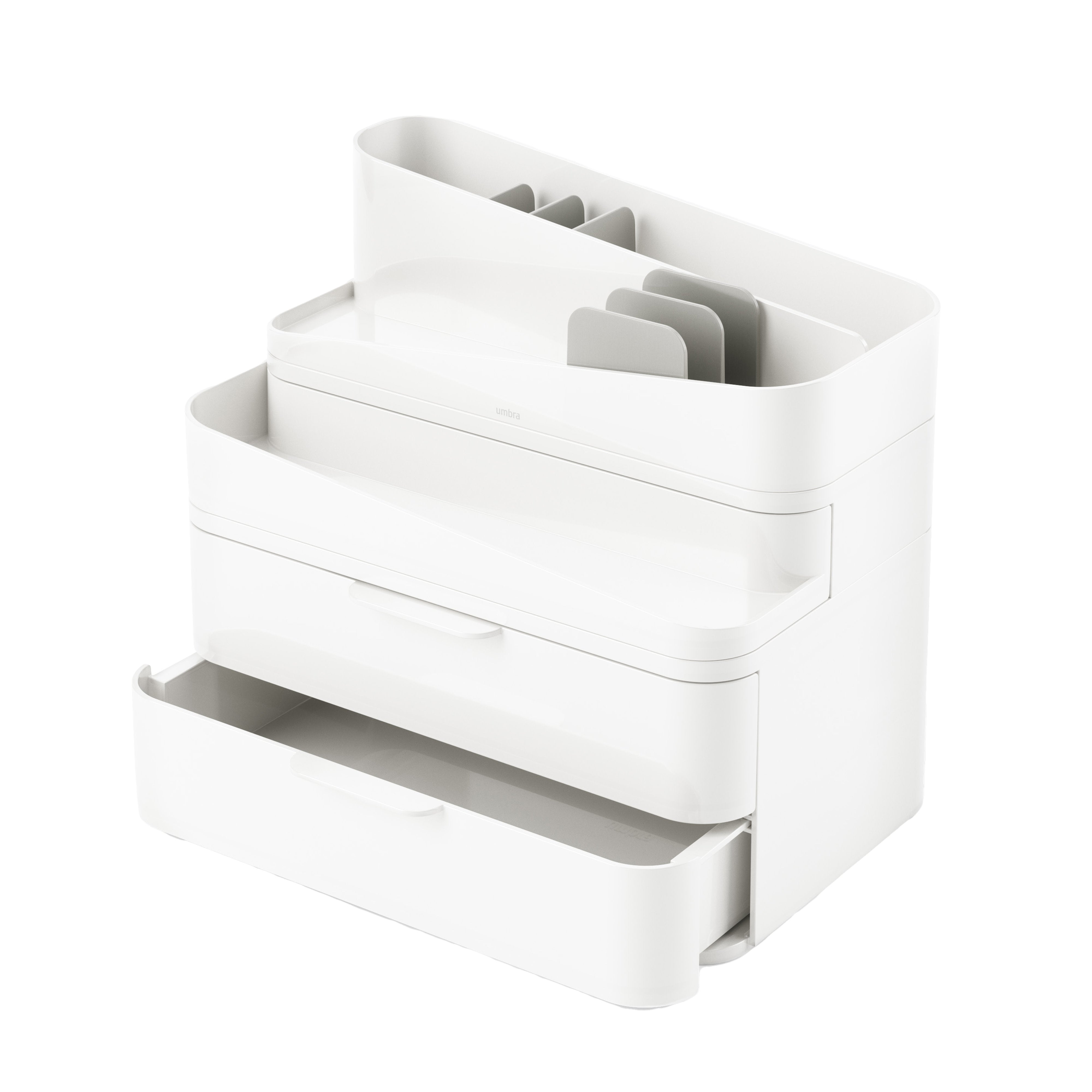 Umbra Glam Organiser Large White & Grey