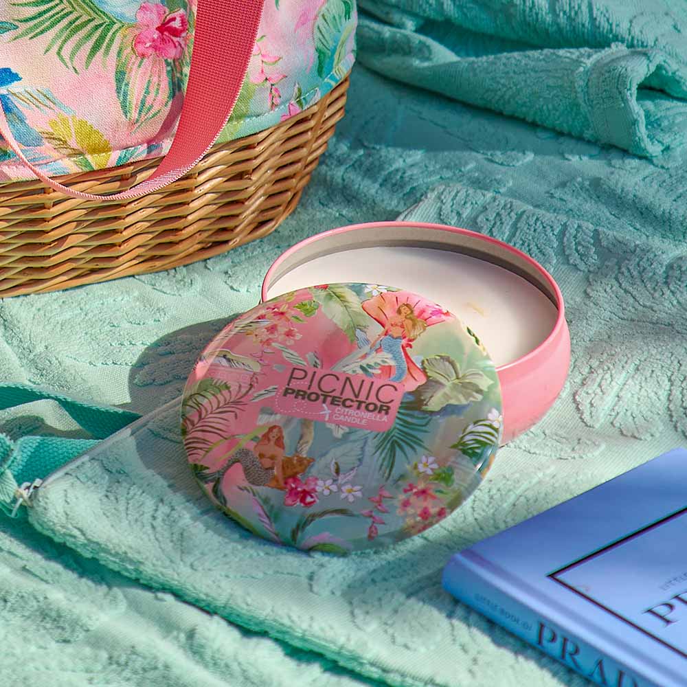 Annabel Trends Picnic Protector Citronella Candle Golden Wattle