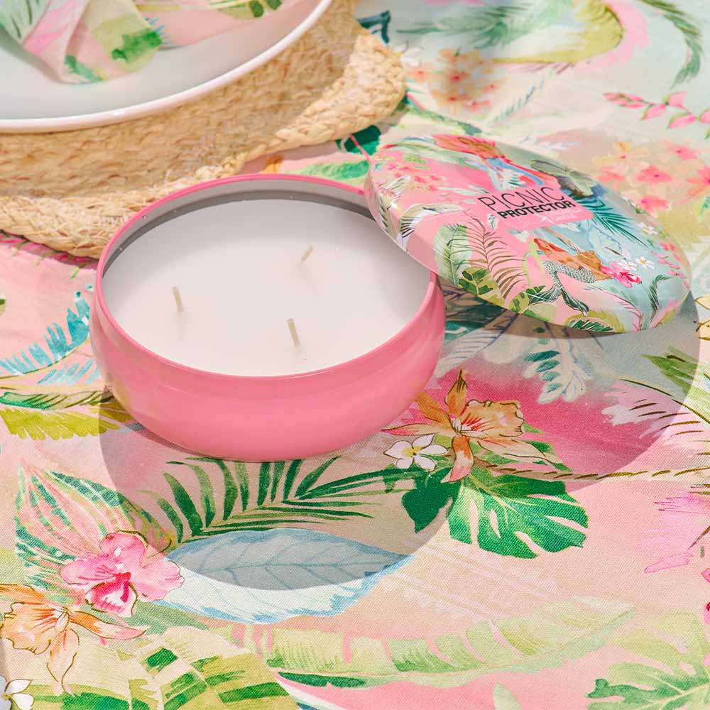 Annabel Trends Picnic Protector Citronella Candle Blue Oasis