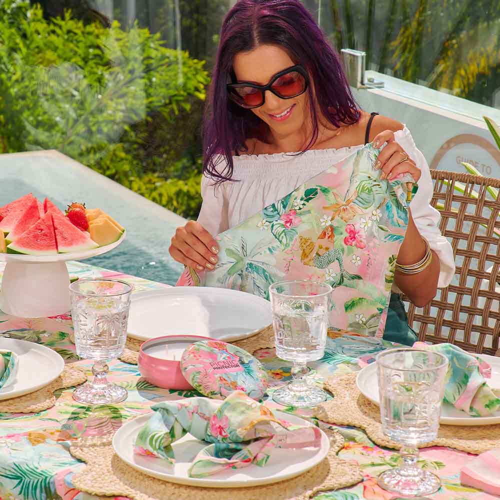 Annabel Trends Linen Cotton Napkin Set Tiki Island