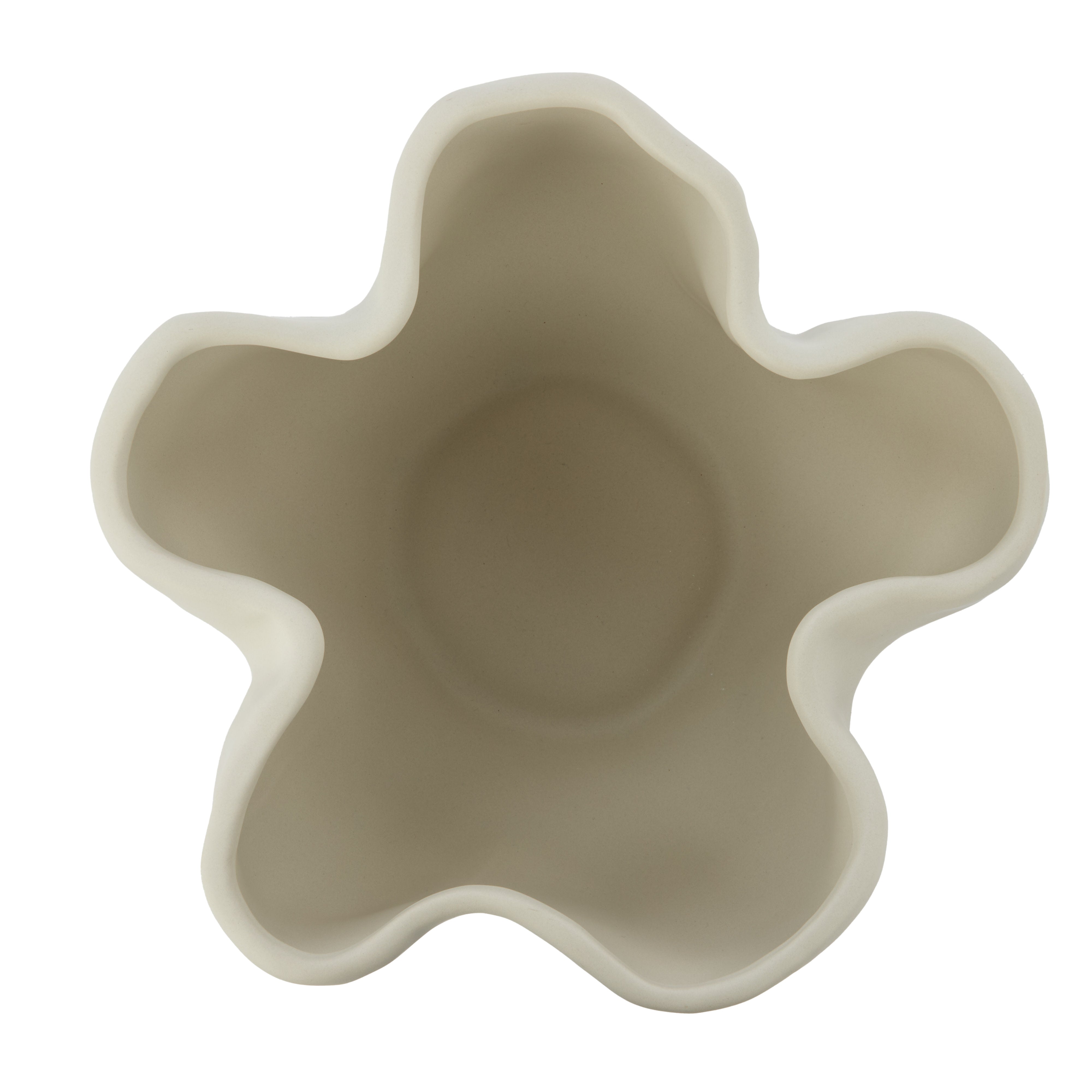 Amalfi Fluid Vase Cream