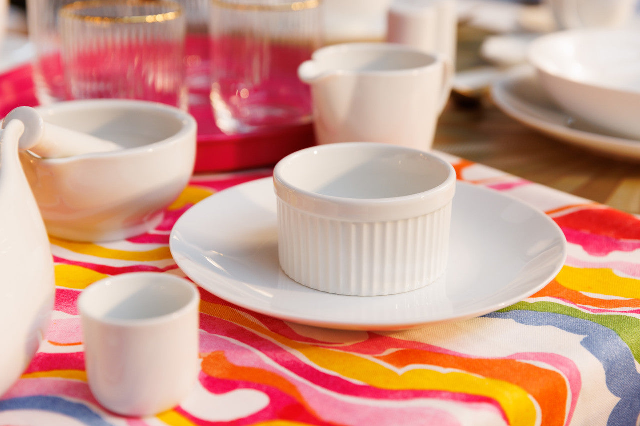 Mikasa Chalk Porcelain Side Plate Set 4 Piece 21cm (White)