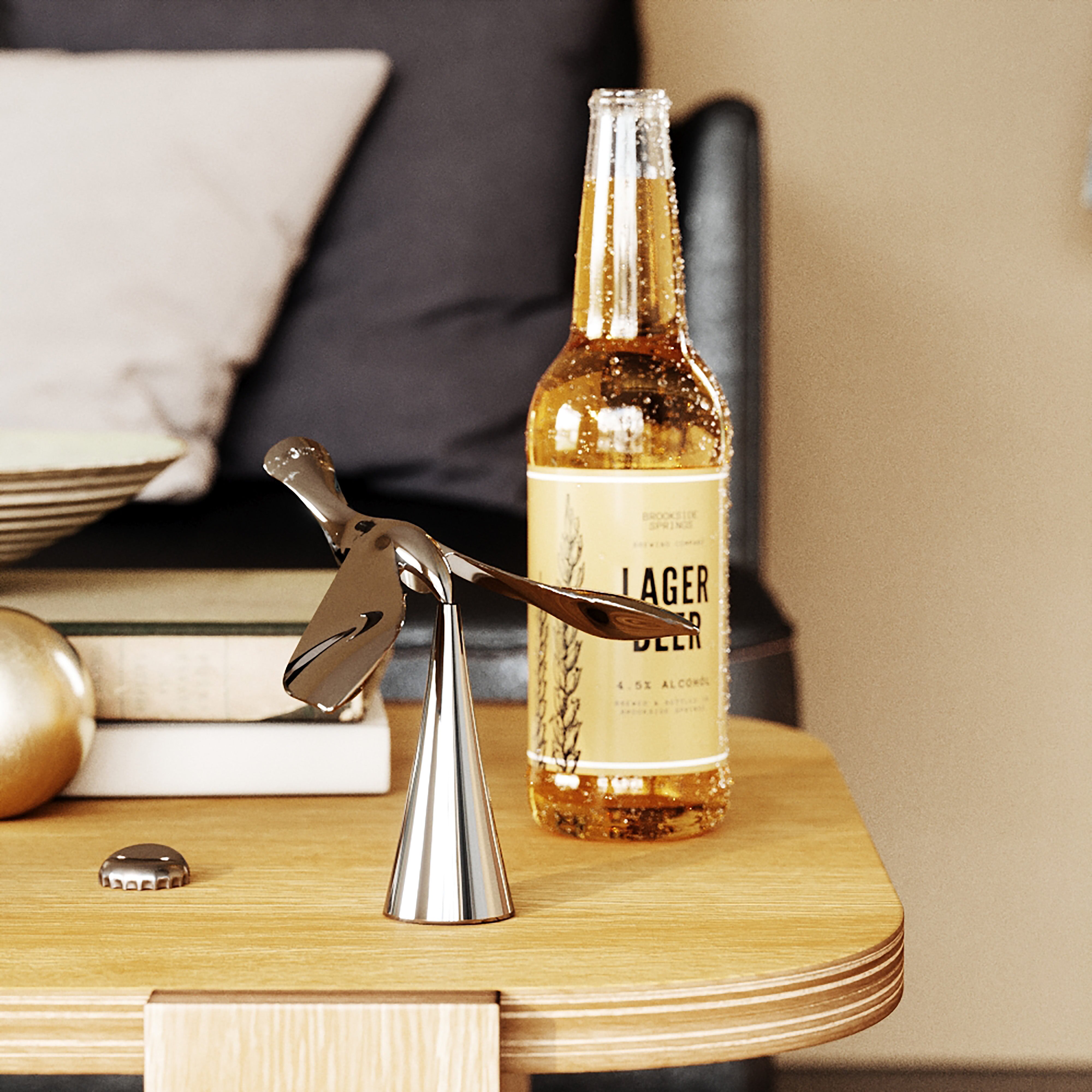 Umbra Tipsy Bottle Opener Chrome
