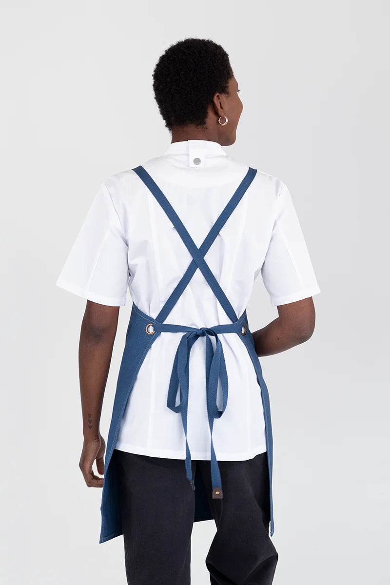 Aussie Chef Tomy Bib Apron - Blue