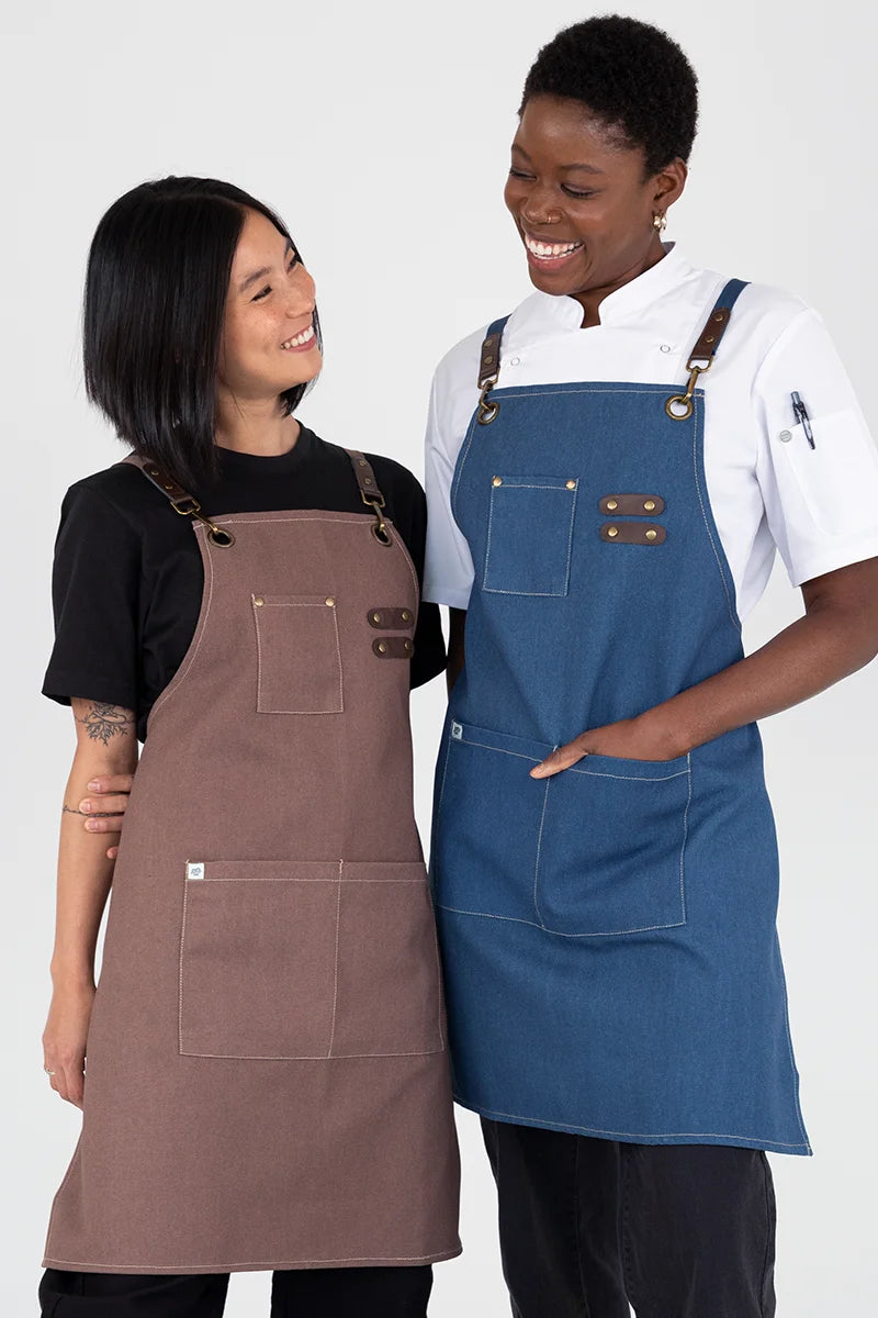 Aussie Chef Tomy Bib Apron - Cinnamon