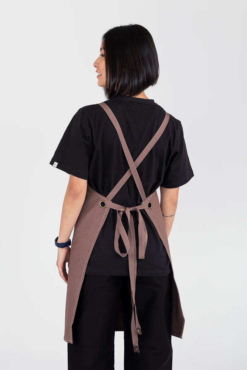 Aussie Chef Tomy Bib Apron - Cinnamon