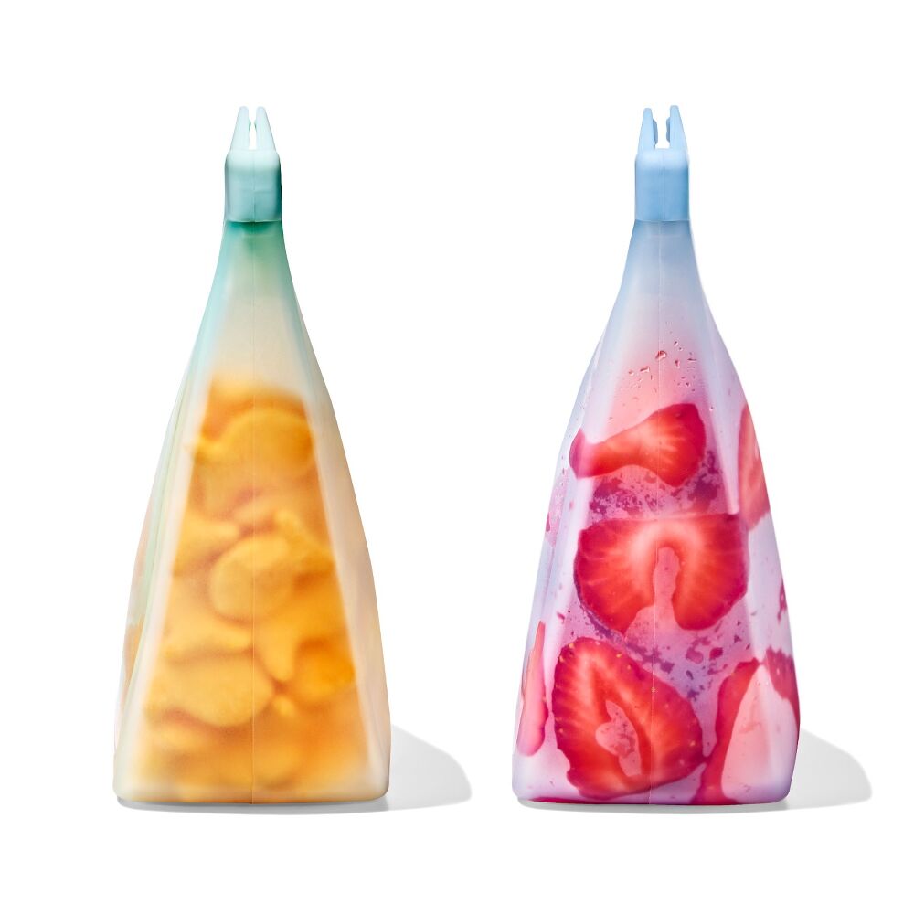 OXO Tot Silicone Reusable Bags 2 Piece Stand Up Cup Set