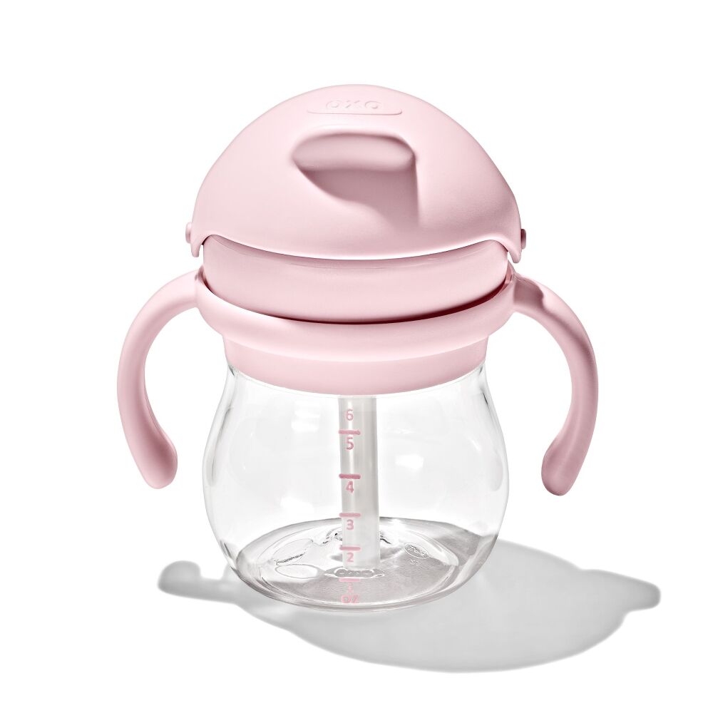 OXO Tot Transitions Straw Cup with Removable Handles (Blossom)