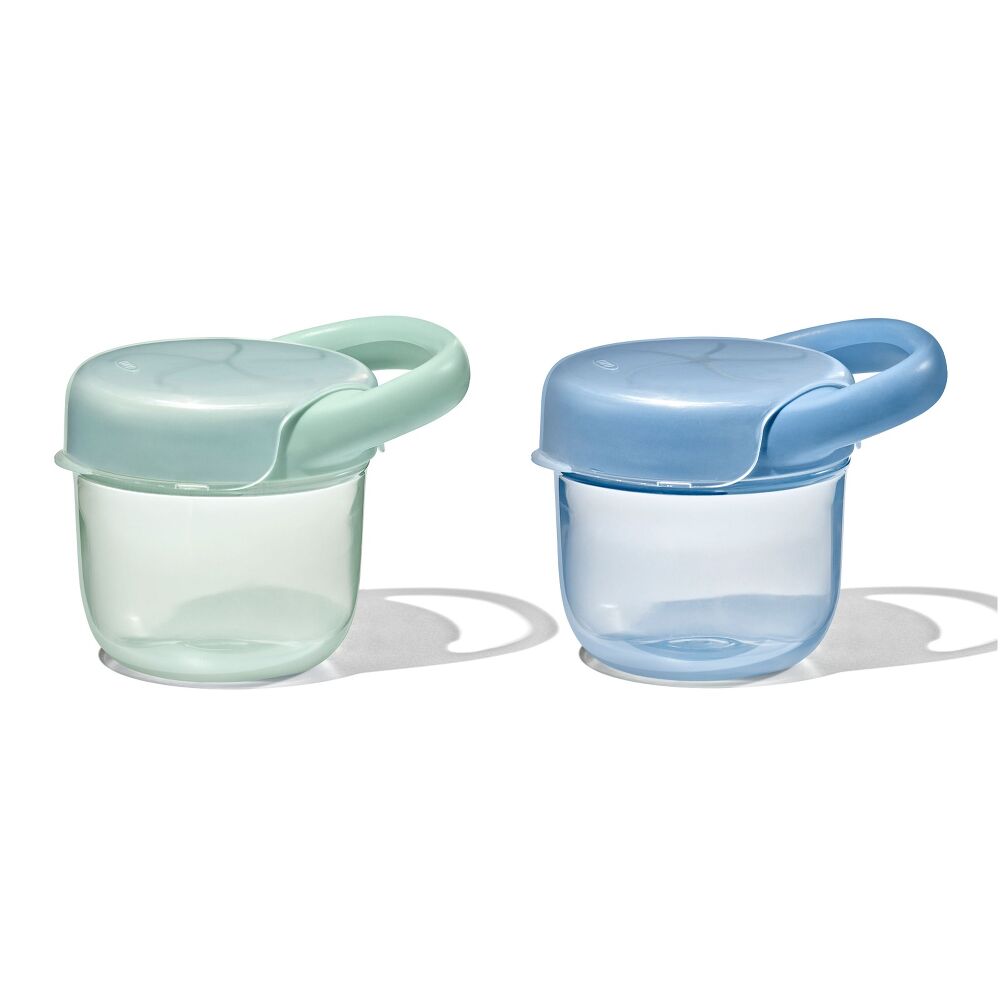 OXO Tot Snack Cup with Lid 2 Pack (Opal & Dusk)