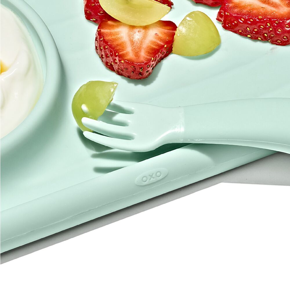 OXO Tot Mini Fork & Spoon Set (Opal)