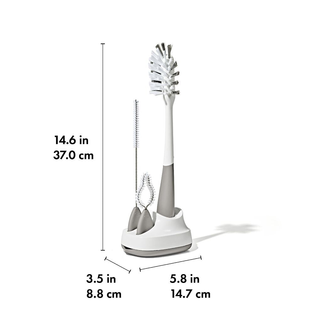 OXO Tot Water Bottle & Straw Cup Cleaning Set (Pebble)
