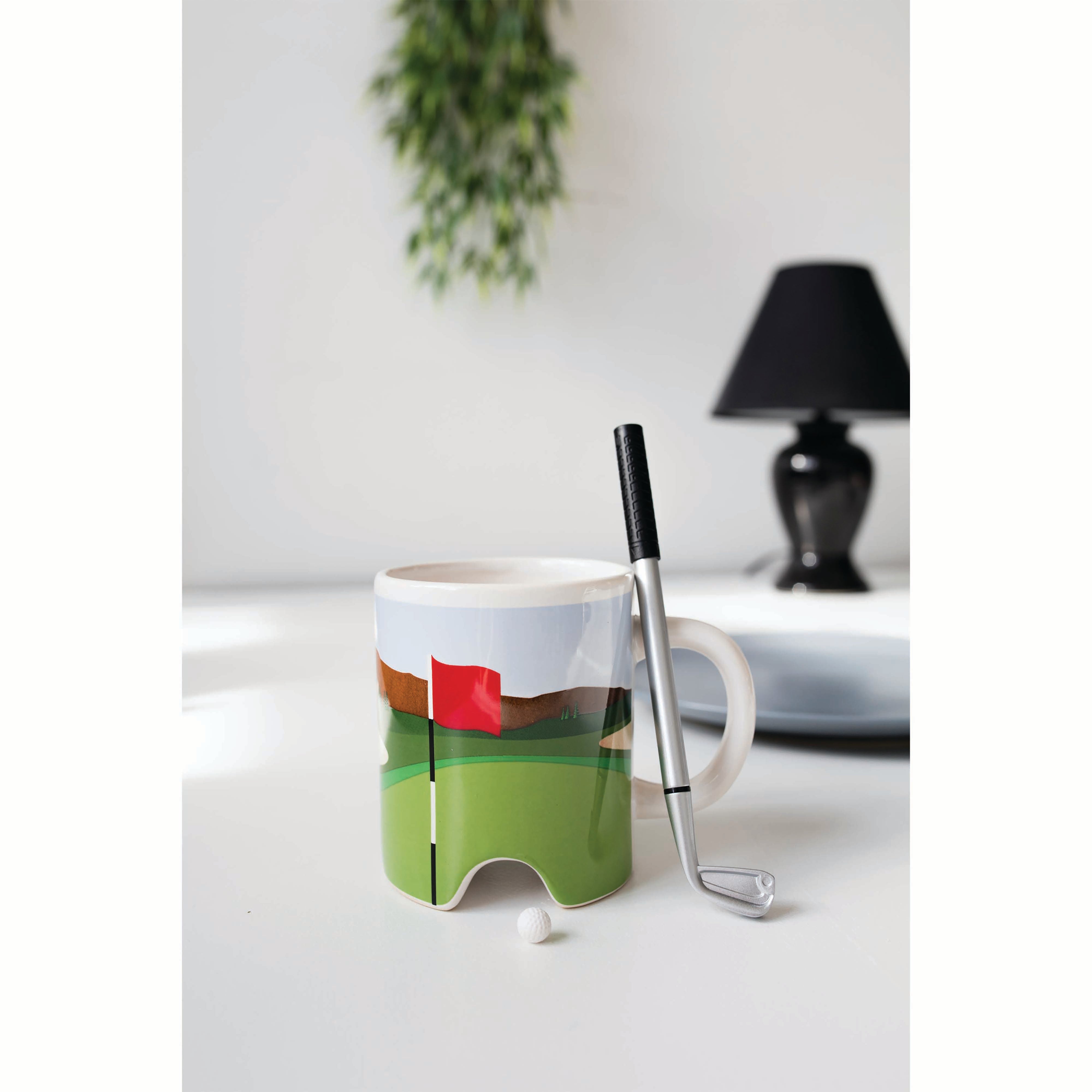 Kikkerland Putter Cup Golf Mug (with Pen) Multi-Coloured