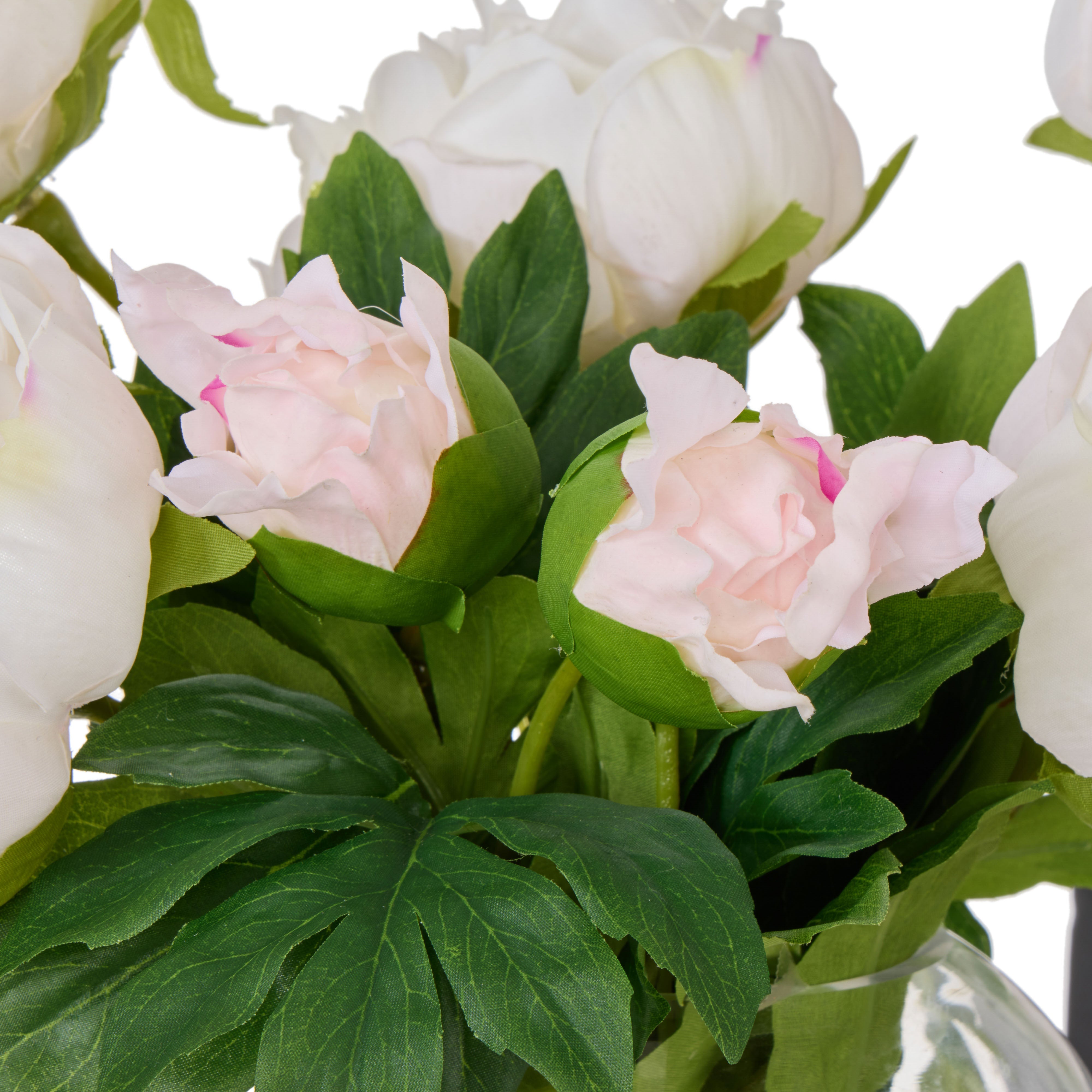 Rogue Peony-Sphere Real Touch White & Pink