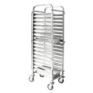Sunnex Gastronorm Trolley - Fits 16 x 1/1 GN Trays (380x550x1735mm)