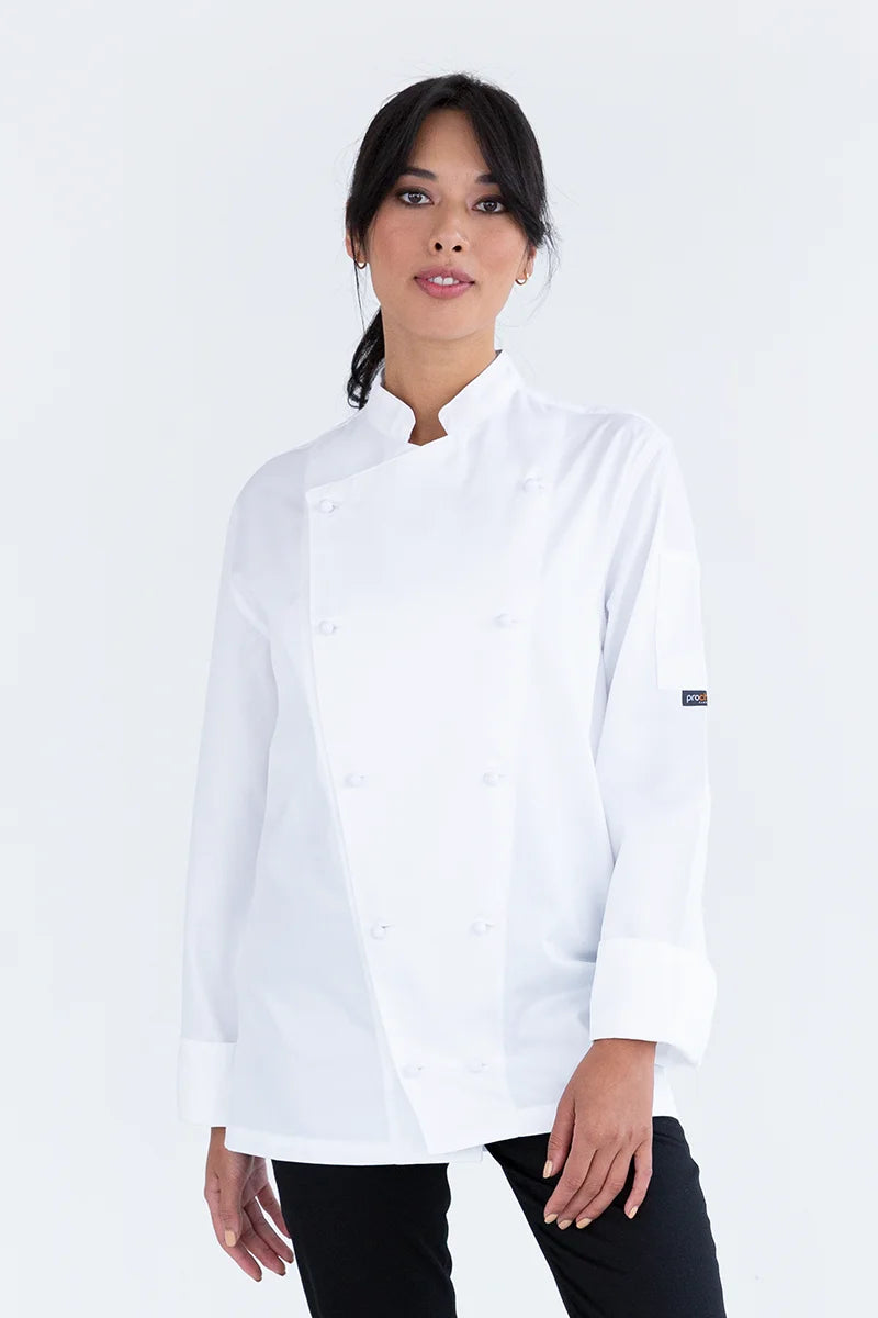 Aussie Chef Traditional White Long Sleeve Jacket - 4XL