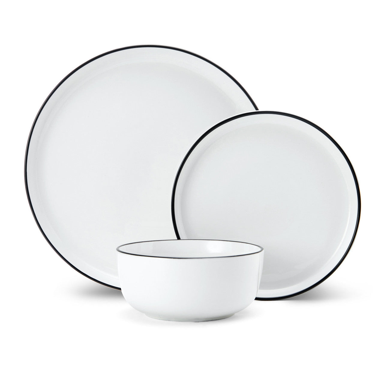 Mikasa Limestone Stoneware Dinner Set 12 Piece (White)