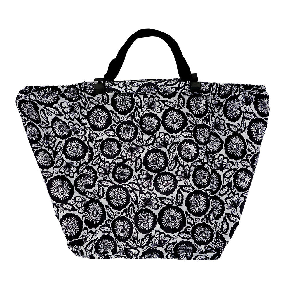 Annabel Trends Shopping Trolley Bag Black Floral