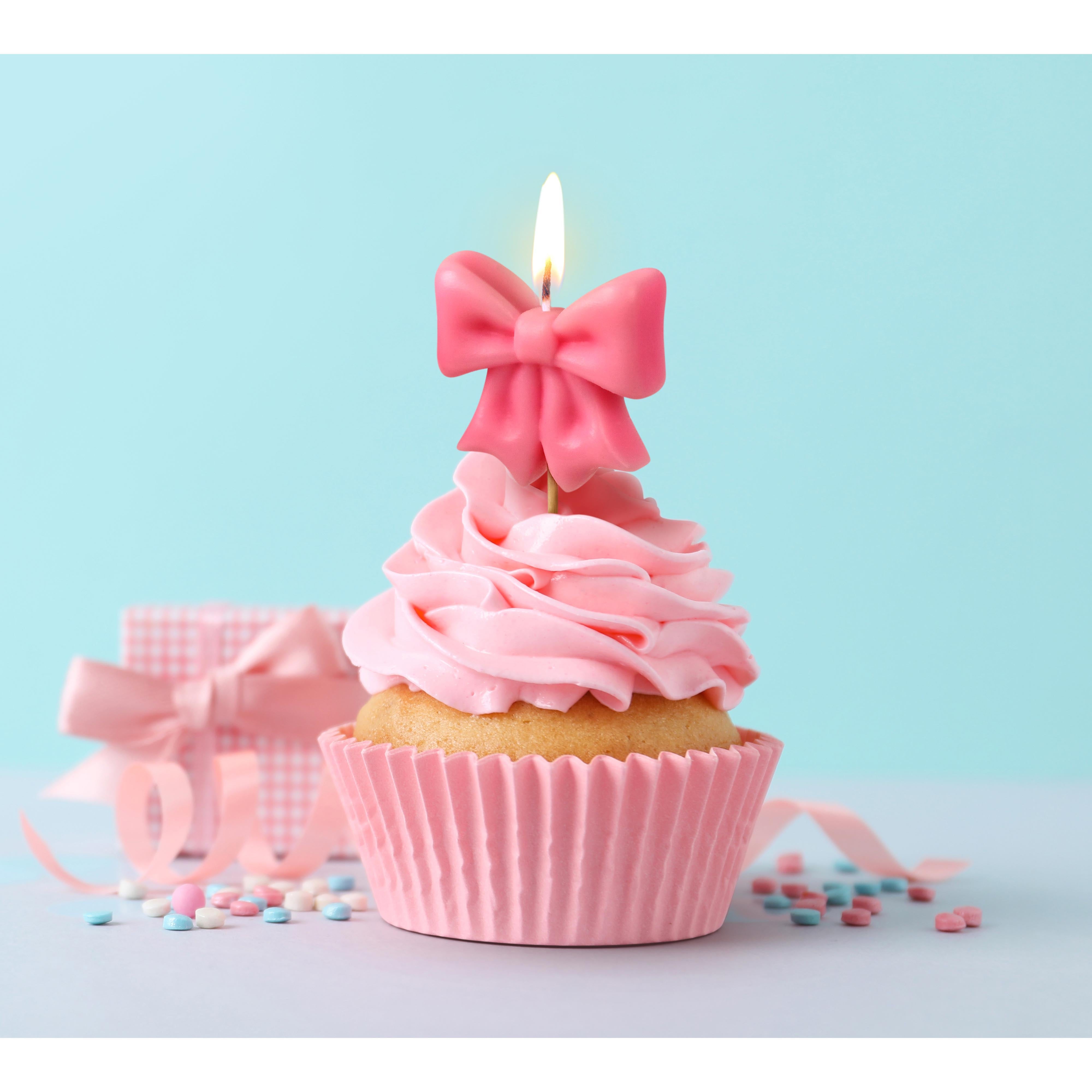 Fred Wrap Party Birthday Candles 5 Piece Set Pink