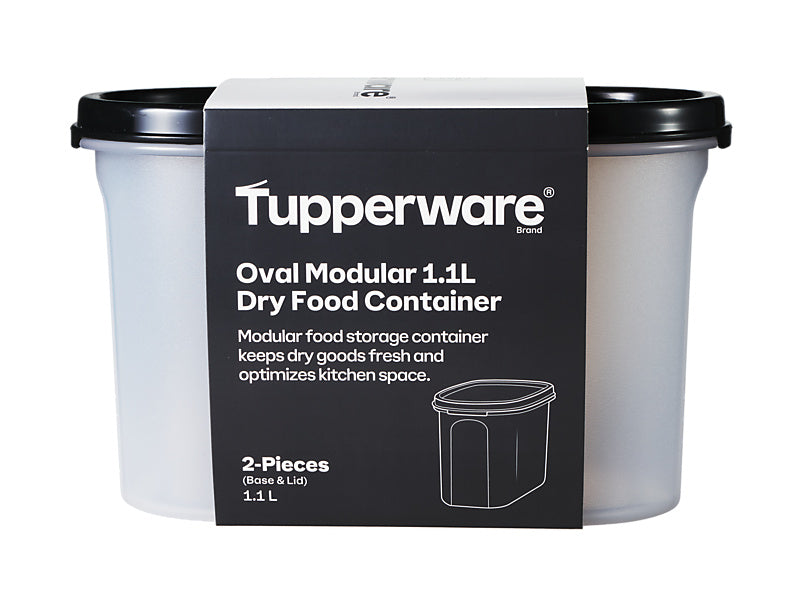 Tupperware Modular Oval Dry Food Container 1.1L