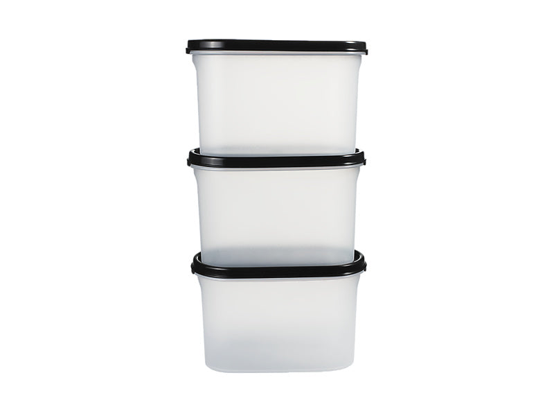 Tupperware Modular Oval Dry Food Container Set of 3 Gift Boxed