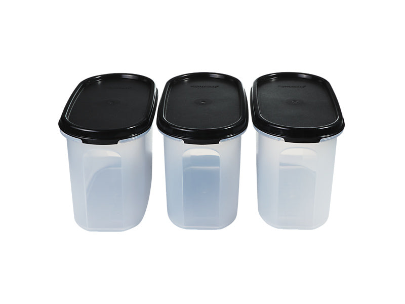 Tupperware Modular Oval Dry Food Container Set of 3 Gift Boxed