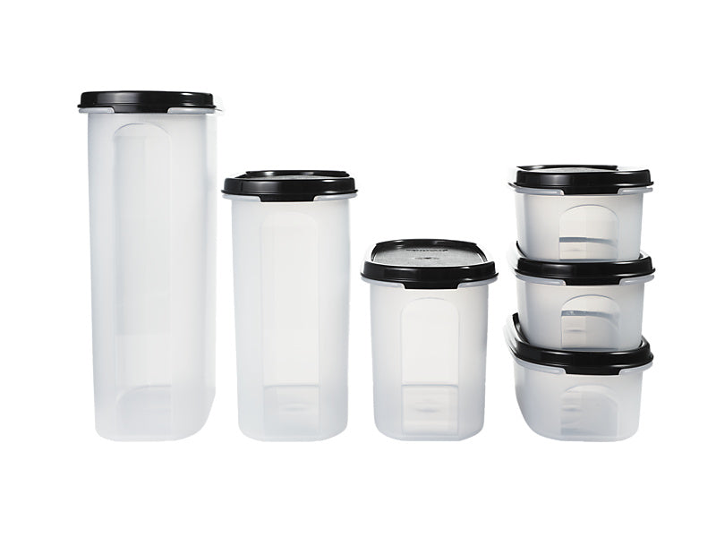 Tupperware Modular Oval Dry Food Container Set of 6 Gift Boxed
