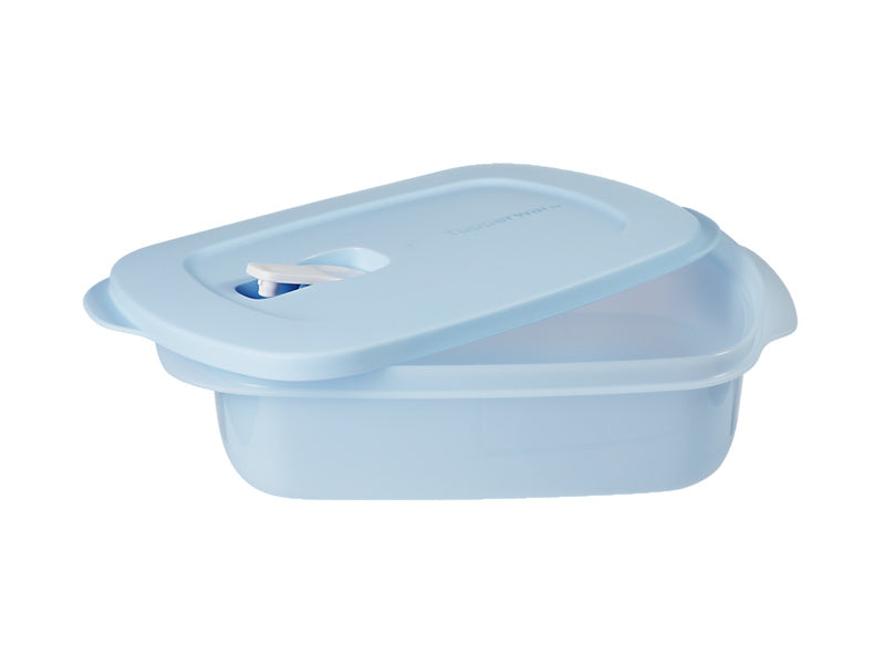 Tupperware Microwavable Rectangle Food Container 1L Blue