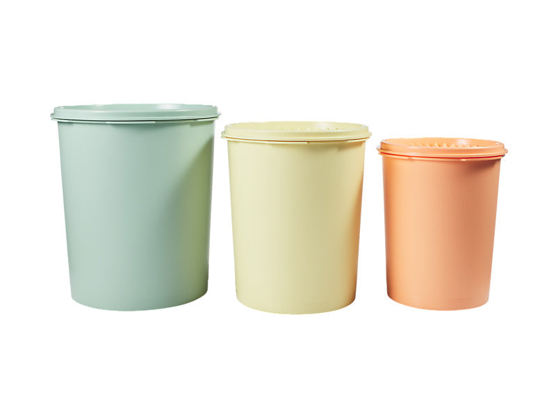 Tupperware Heritage Canister Set of 3 1.2L/1.8L/2.7L