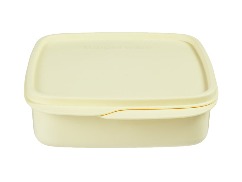 Tupperware Divided Square Lunch Box 550ml Yellow