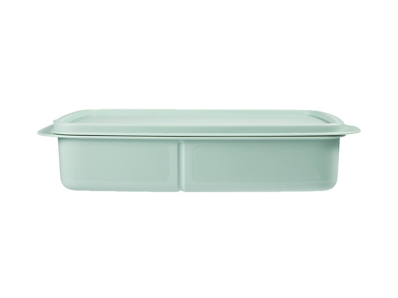 Tupperware Divided Rectangle Lunch Box 1L Green