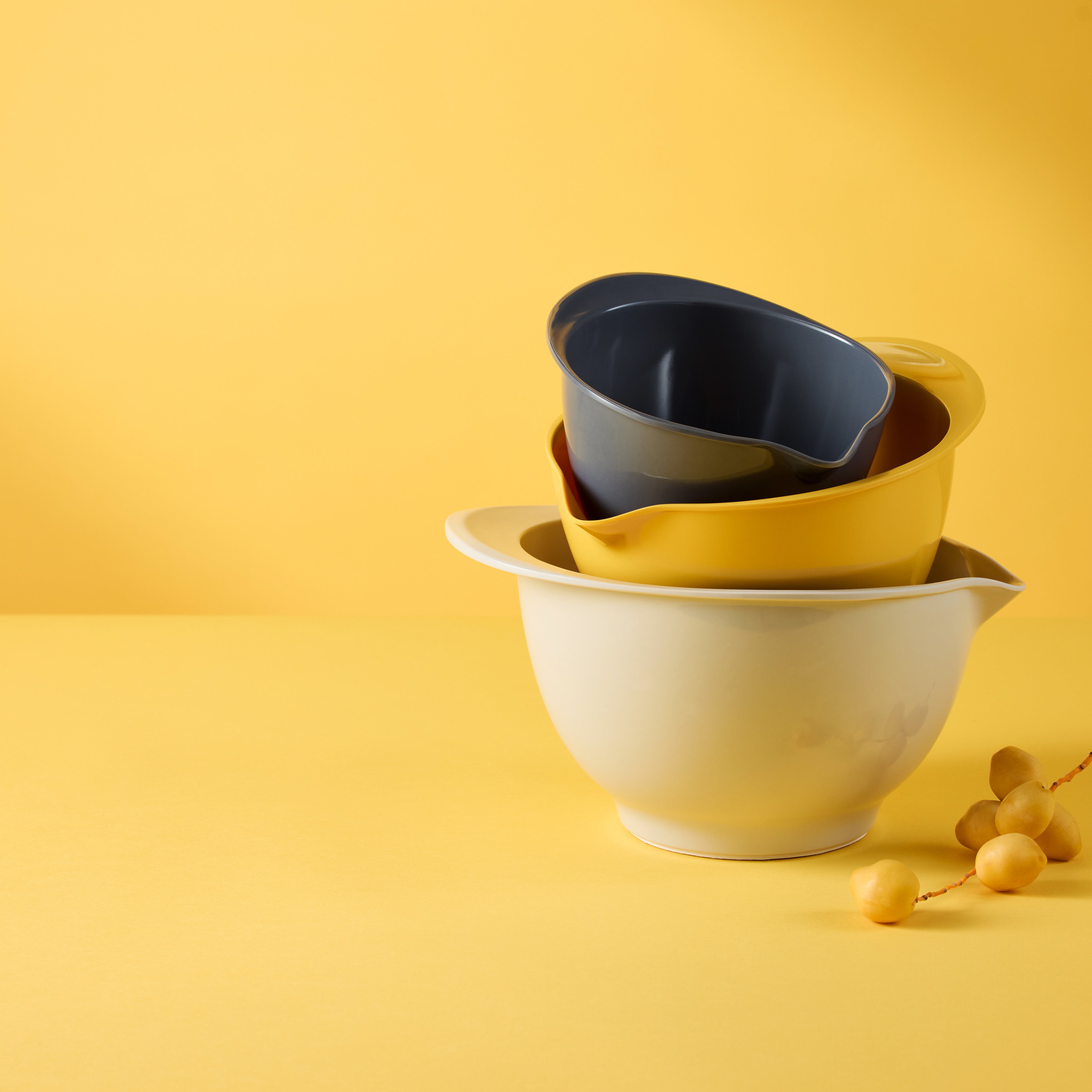 SVNA Melamine Mixing Bowl 3 Piece Set Multi-Coloured