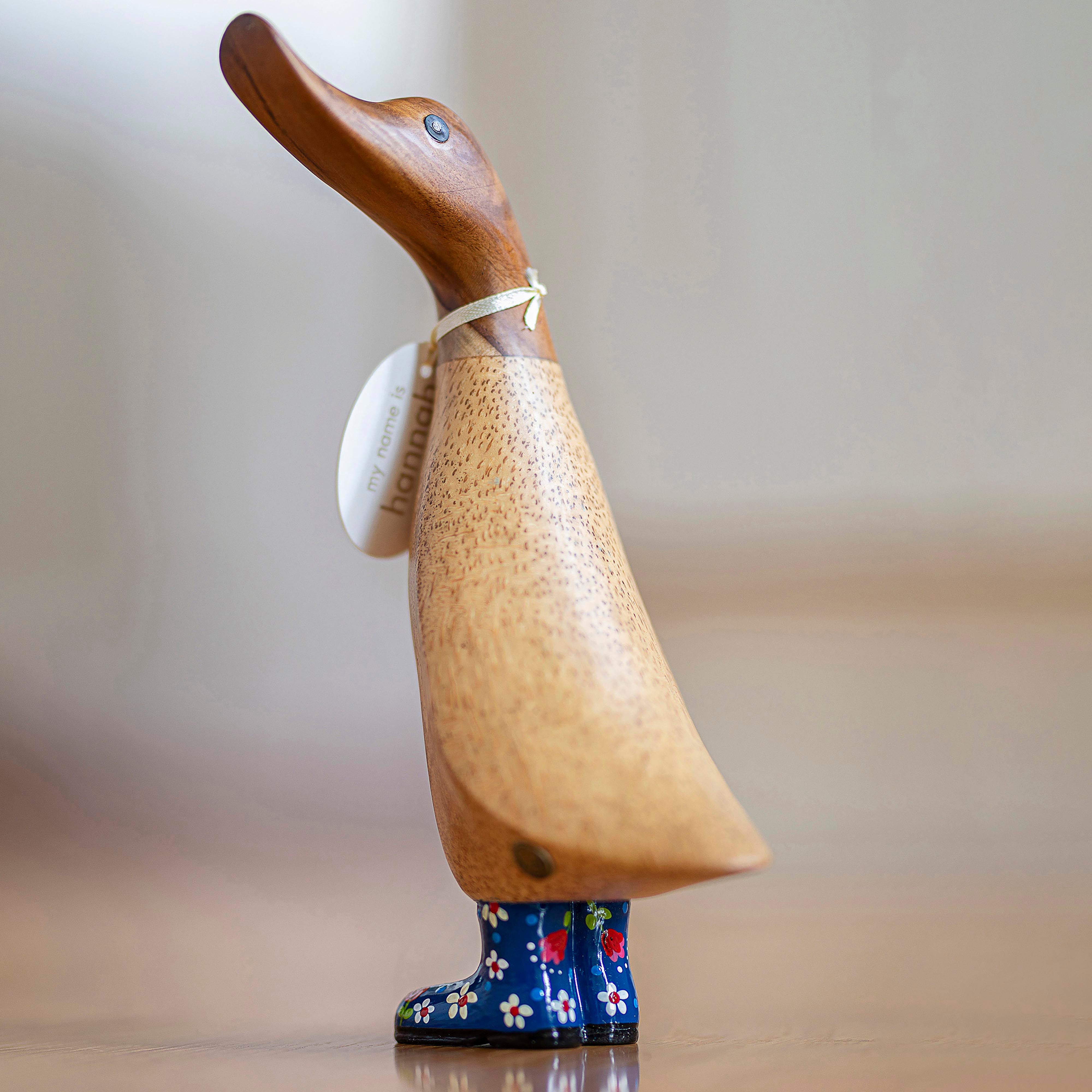 DCUK Natural Welly Duckling Flowers Assorted