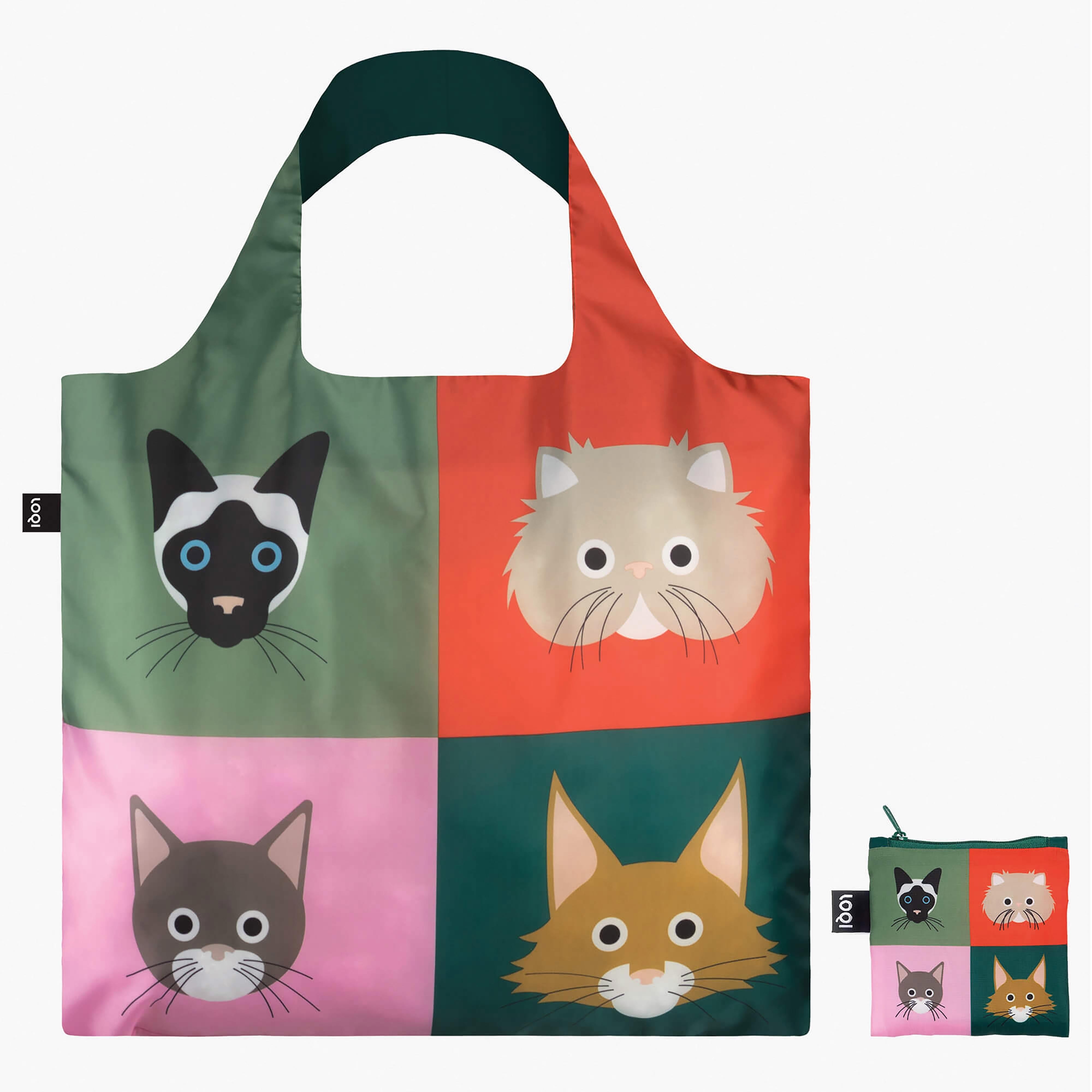 LOQI Stephen Cheetham Cats Tote Bag