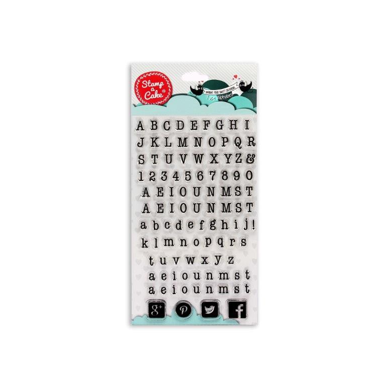Stamp a Cake Type Alphabet Stamp