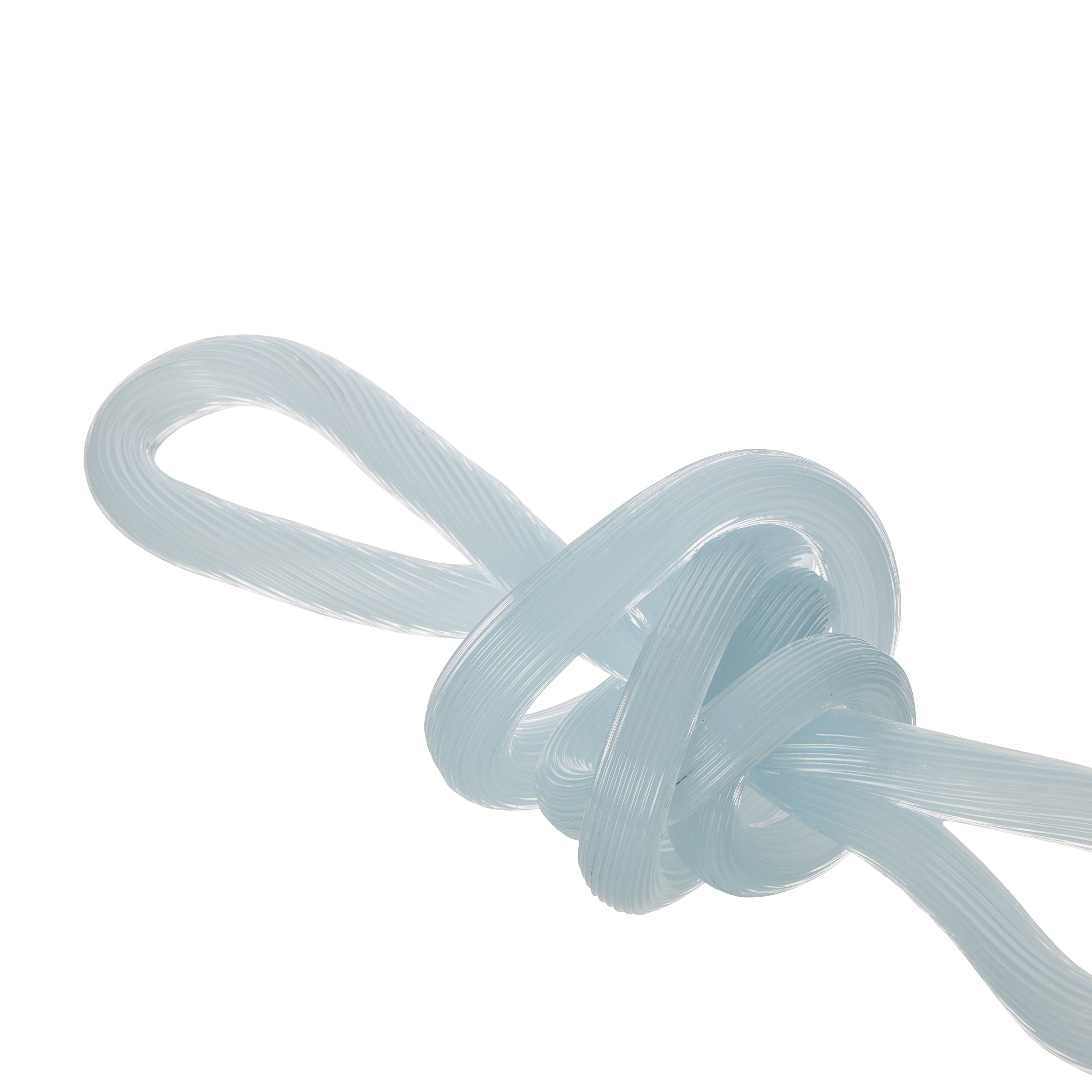 Amalfi Billie Glass Knot Sculpture Blue